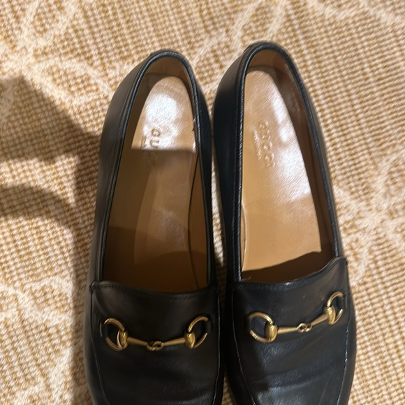 Pre owned Gucci Horsebit Loafers Black 39.5 - Picture 2 of 3